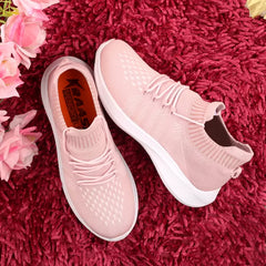 CozySock Walking Shoes For Women  (Pink)